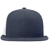 Richardson Navy/White Acrylic-Wool Blend Flatbill Trucker