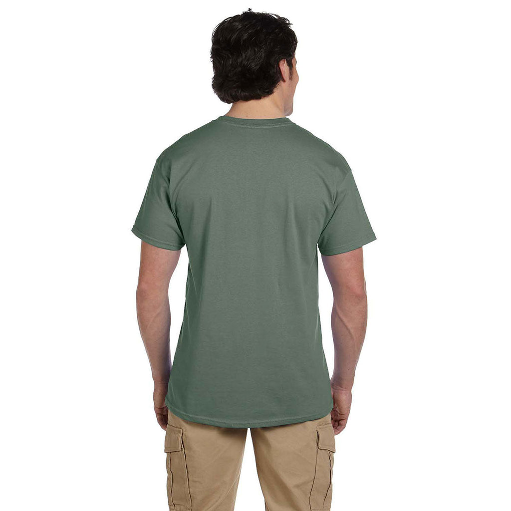 Hanes Men's Heather Green 5.2 oz. 50/50 EcoSmart T-Shirt