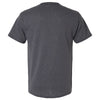 Hanes Unisex Charcoal Heather Essential-T Pocket T-Shirt
