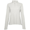 Charles River Women's Ivory Waffle Quarter Zip Pullover
