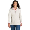 Charles River Women's Ivory Hudson Quarter Zip Pullover
