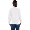 Charles River Women's White Crosswind Quarter Zip Sweatshirt