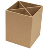 Hit Natural 4 Compartment Pen & Pencil Cup
