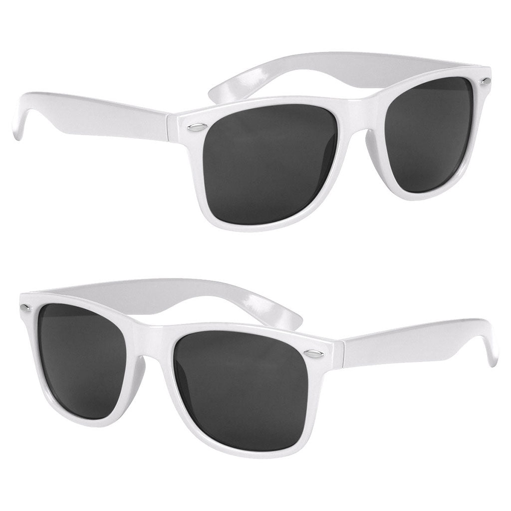 Hit White Full Color Malibu Sunglasses
