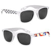 Hit White Full Color Malibu Sunglasses