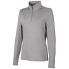 Charles River Women's Light Grey Heather Vista Tri-Blend Quarter Zip