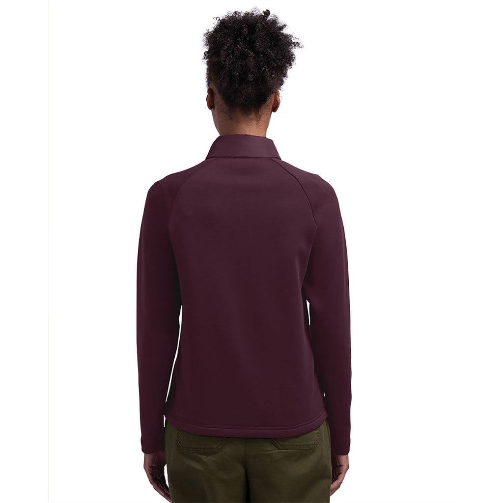 Charles River Women's Burgundy Lotus Hybrid Puffer Jacket