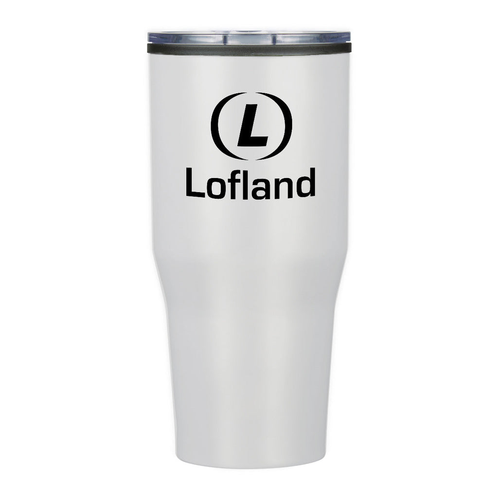 Hit White Rossmoor Stainless Steel Tumbler - 30 oz.