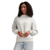 Charles River Women's Oatmeal Heather Willow Mock-Neck Sweatshirt