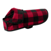 Port Authority Red/Black Buffalo Check Pet Fleece Jacket