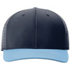 Richardson Navy/Navy/Columbia Blue Laser Perf R-Flex Snapback