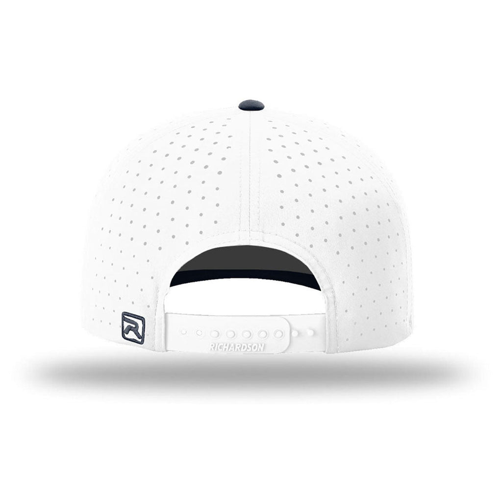 Richardson White/White/Navy Laser Perf R-Flex Snapback