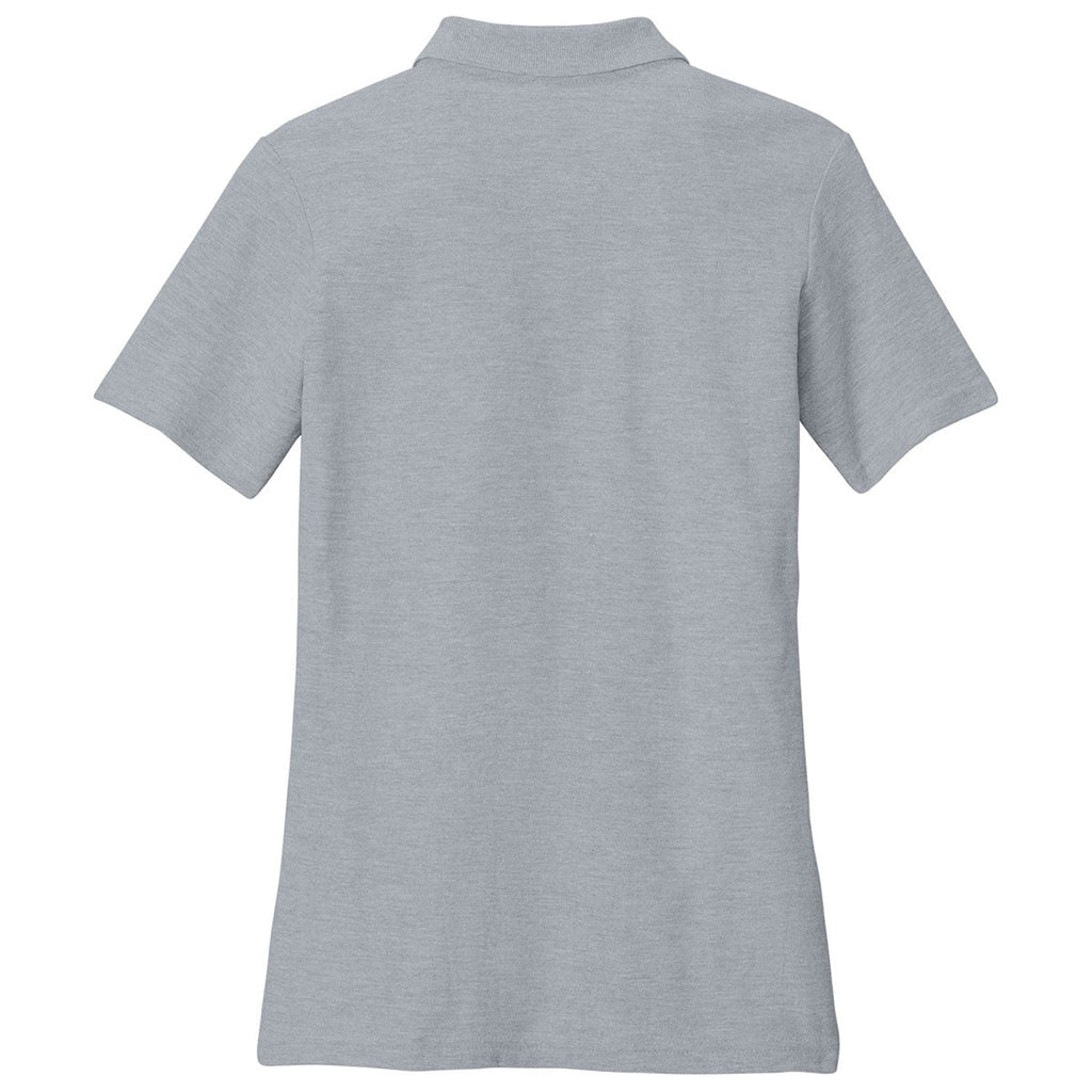 Gildan Women's Ring Spun Sport Grey Softstyle Pique Polo