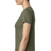 Next Level Women's Military Green Triblend Crew