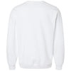 Jerzees Men's White Eco Premium Blend Ring-Spun Crewneck Sweatshirt