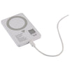 Leed's White MI Power 5000 mAh MagClick 15W Wireless Power Bank