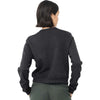Bella + Canvas Women's Dark Grey Heather Sponge Fleece Classic Crewneck Sweatshirt