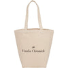 Leed's Natural Herringbone 7oz Cotton Canvas Grocery Tote