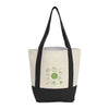 Leed's Black Mini Recycled 8oz Cotton Canvas Tote