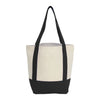 Leed's Black Mini Recycled 8oz Cotton Canvas Tote