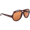 Hit Tortoise Rubberized Recycled Frame Aviator Sunglasses