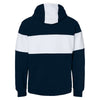 J. America Men's Navy Varsity Fleece Colorblocked Hooded Sweatshirt