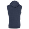 J. America Men's True Navy Triblend Triblend Sleeveless Hoodie