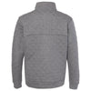 J. America Men's Charcoal Heather Quilted Snap Pullover