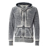 J. America Men's Dark Smoke Vintage Zen Fleece Full-Zip Hooded Sweatshirt
