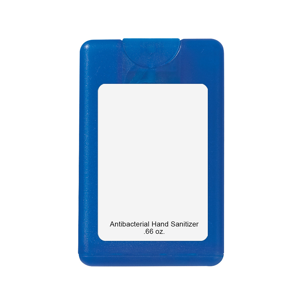 Hit Frosted Blue .66 Oz. Card Shape Hand Sanitizer