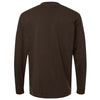 American Apparel Unisex Brown Super Heavyweight Long Sleeve Pocket Tee