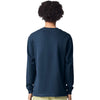 American Apparel Unisex Sea Blue Super Heavyweight Long Sleeve Pocket Tee