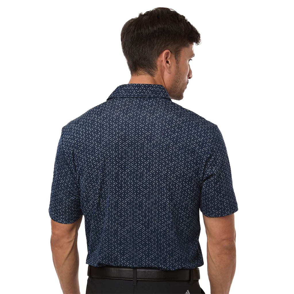 Adidas Men's Collegiate Navy/White Ultimate365 Mesh Tango Print Climacool Polo - Limited Edition
