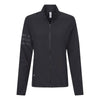 adidas Women's Black 3-Stripes Full-Zip Jacket