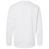 Adidas Men's White Fleece Crewneck Sweatshirt