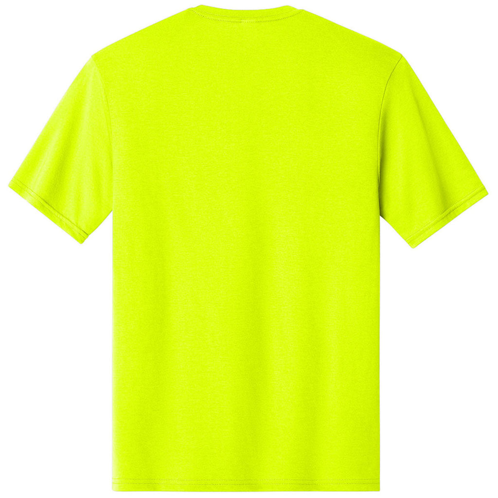 A4 Men's Safety Yellow Softek Short Sleeve Tee