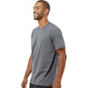 Adidas Men's Dark Grey Heather Blended T-Shirt