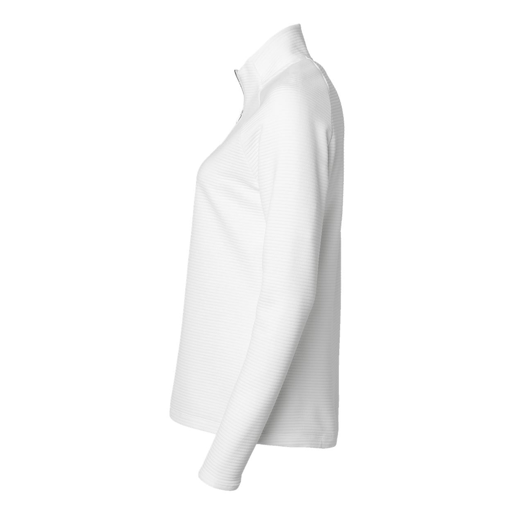 Adidas Women's Core White Spacer Quarter-Zip Pullover