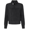 Adidas Women's Black Fleece Quarter Zip Pullover