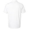 Adidas Men's White Textured Stripe Polo