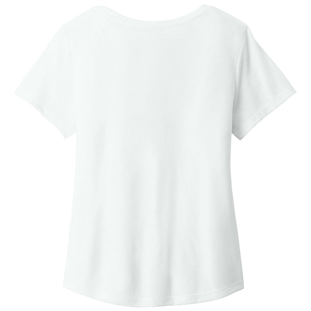 Allmade Women's Fairly White Relaxed Tri-Blend Scoop Neck Tee