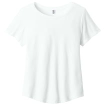 Allmade Women's Fairly White Relaxed Tri-Blend Scoop Neck Tee