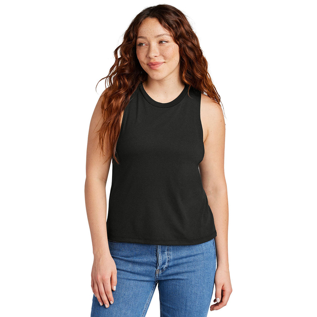 Allmade Women's Deep Black Tri-Blend Muscle Tank