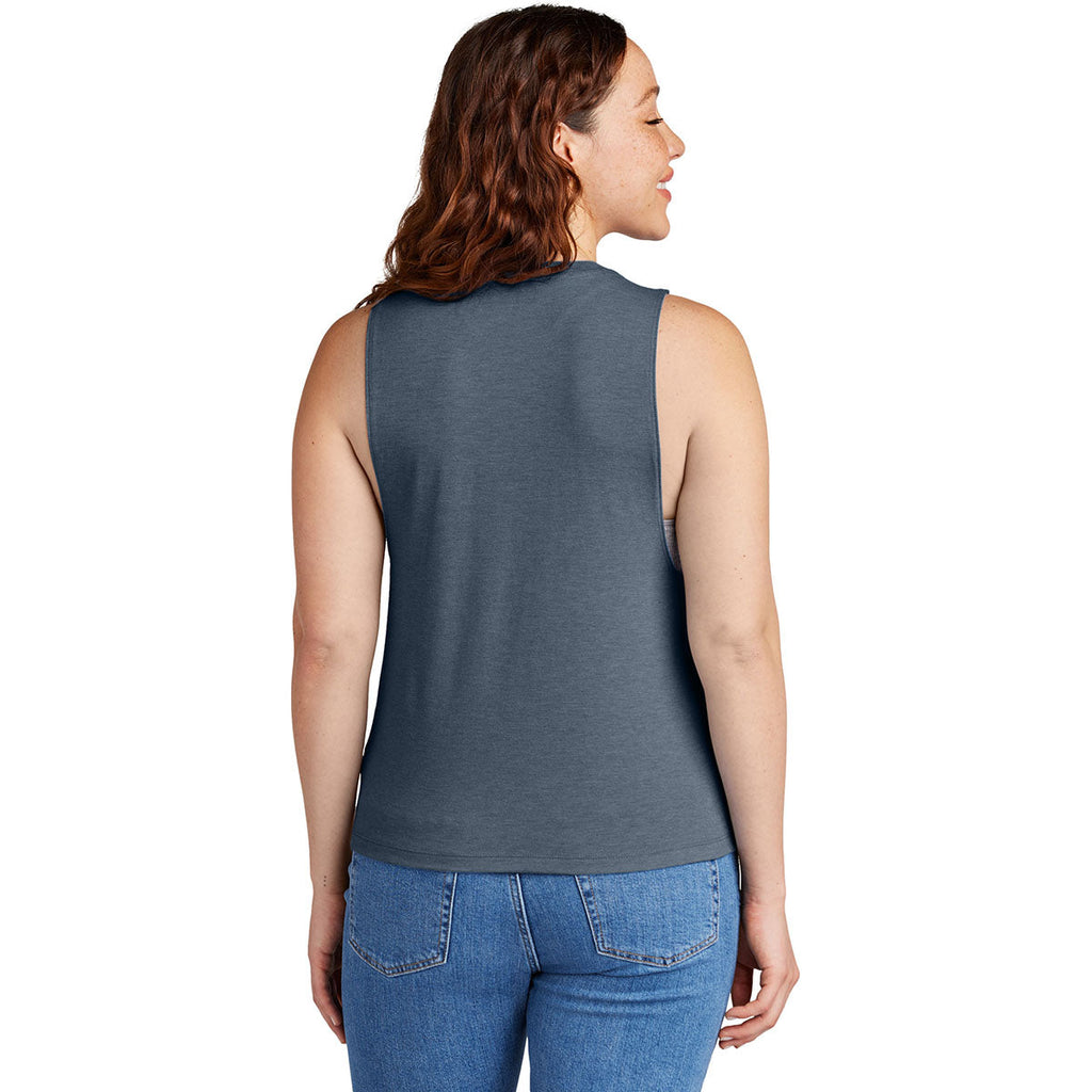 Allmade Women's Rebel Blue Tri-Blend Muscle Tank