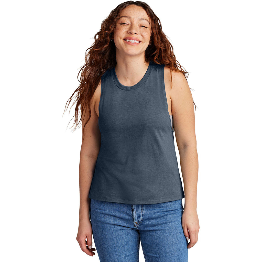 Allmade Women's Rebel Blue Tri-Blend Muscle Tank