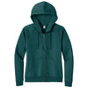 Allmade Women's Deep Sea Green Organic CVC Fleece Full-Zip Hoodie