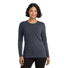 Allmade Women's Rebel Blue Tri-Blend Long Sleeve Tee