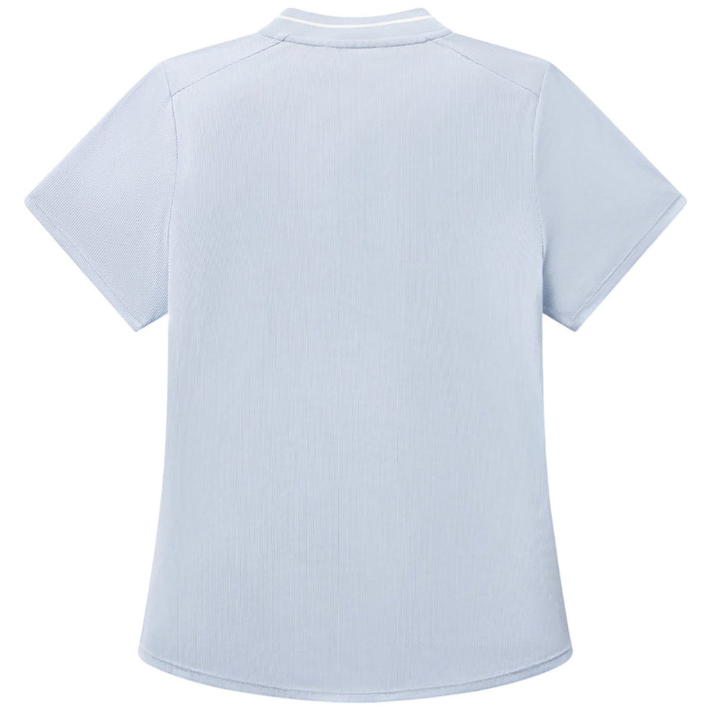 UNRL Women's Sky Blue Amelia Short Sleeve Polo
