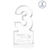 St. Regis Clear Astoria Award Number 3 - Laser Engraved