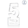 St. Regis Clear Astoria Award Number 5 - Laser Engraved